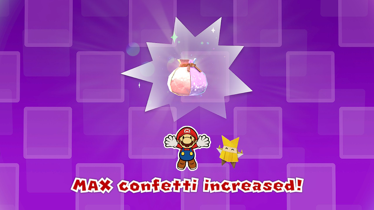 Mario's Confetti Bag grows