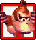 A mugshot of Donkey Kong in the character select screen from the 2003 Diddy Kong Pilot.