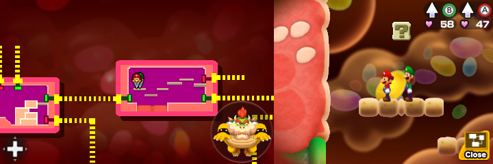 Sixteenth block in Flab Zone of Mario & Luigi: Bowser's Inside Story + Bowser Jr.'s Journey.