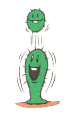 Official art of a Pokey with a Needlenose for Super Mario World 2: Yoshi's Island