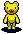 File:Yellow Bear Overworld Sprite - WWT.png