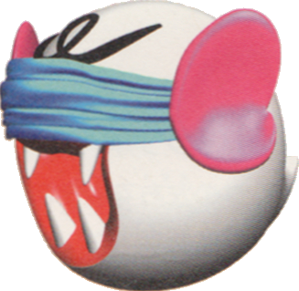 Artwork of a Blindfold Boo from Yoshi's Story