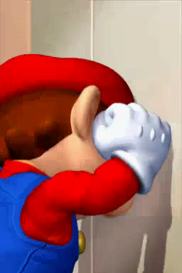 File:Cutscene - Mario slams against the elevator door.png