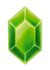 A Sticker of Green Rupee
