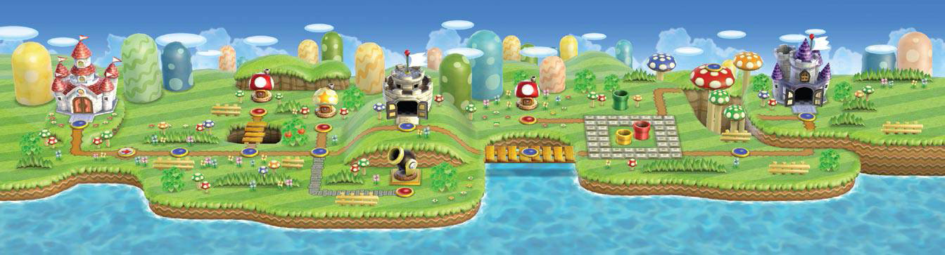 File:NSMBW World 1 Map.png - Super Mario Wiki, the Mario encyclopedia