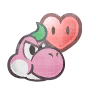 Yoshi Kid's health icon (pink)