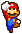 Mario jumping.