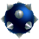In-game model render of a spiked ball in Super Mario 3D Land