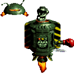 Sprite of KAOS in the second stage of its first battle from Donkey Kong Country 3 for Game Boy Advance