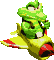 Uncompressed sprite of Kritter in the character select loop from Diddy Kong Pilot'"`UNIQ--nowiki-00000001-QINU`"'s 2003 build