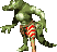 Sprite of a Klomp in Donkey Kong Country 2: Diddy's Kong Quest.