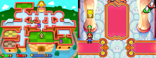 Tenth block in the present Princess Peach's Castle of Mario & Luigi: Partners in Time.