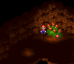 Fifth Mushroom/Amanita in Forest Maze of Super Mario RPG: Legend of the Seven Stars.