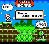 The Note Board in Game & Watch Gallery 3