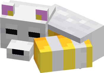 File:Minecraft Mario Mash-Up Snow Fox Sleep Render.png