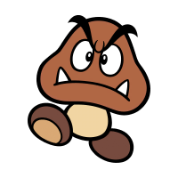 Goomba stamp from Super Mario 3D World + Bowser's Fury.