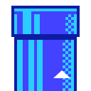 File:SMM2 Pipe blue speed SMB icon.png