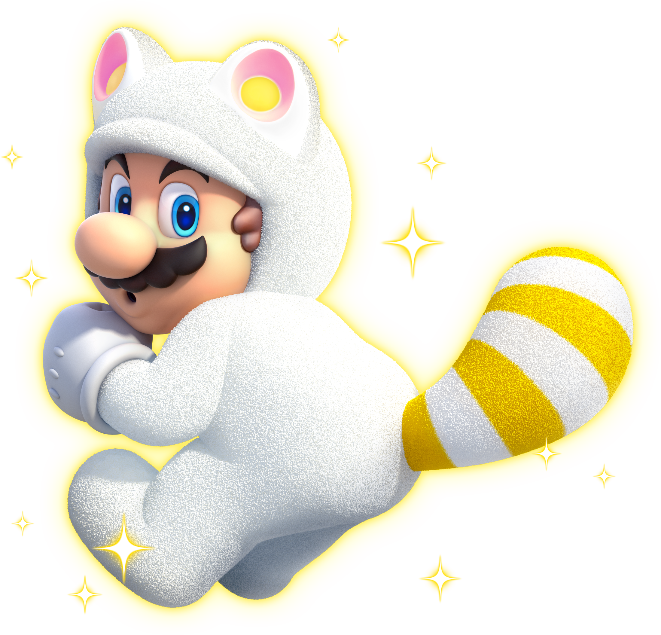 White Tanooki Mario