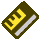 Sprite of a yellow Card Key in Paper Mario: The Thousand-Year Door.
