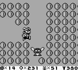 Mario explores the first secret level of the Pumpkin Zone,  Himitsu no Course 4.
