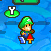 Baby Luigi under the effects of SPD-Up from Mario & Luigi: Partners in Time