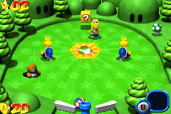 Grassy Greens Stage in Mario Pinball Land
