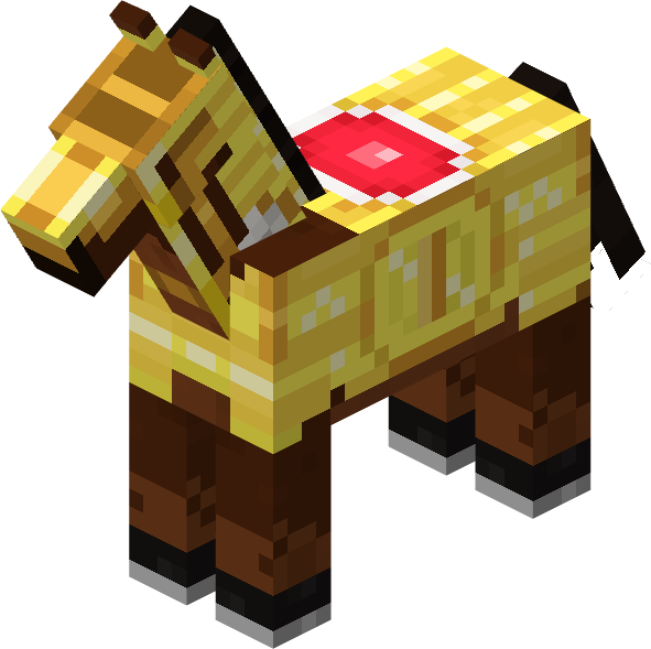 File:Minecraft Mario Mash-Up Horse Brown Gold Render.png