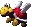 Battle idle animation of a Sky Troopa from Super Mario RPG: Legend of the Seven Stars