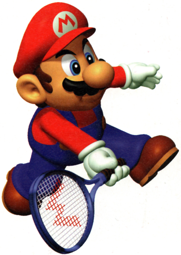 FileMario Tennis 64 Mario w racket.png Super Mario Wiki, the Mario
