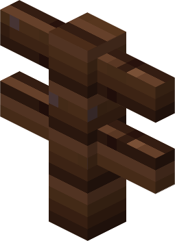 File:Minecraft Mario Mash-Up Dark Oak Fence Render.png