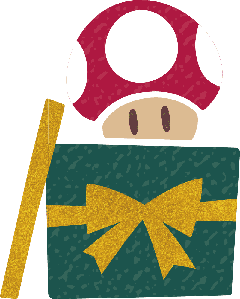 File:PN Super Mushroom Holiday 2021 Artwork.png - Super Mario Wiki, the ...