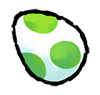Sticker of the Yoshi's Egg from Super Smash Bros. Brawl.