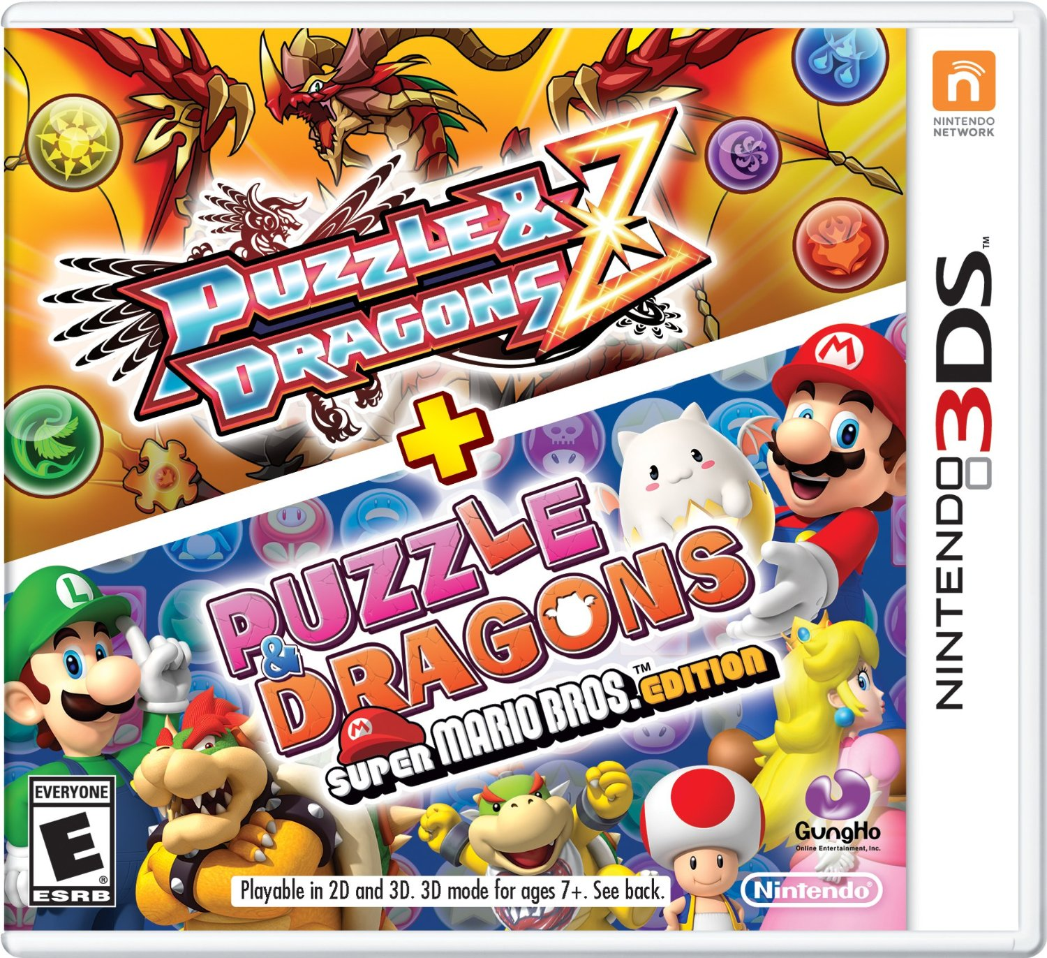 Puzzle & Dragons Z + Puzzle & Dragons: Super Mario Bros. Edition US Cover