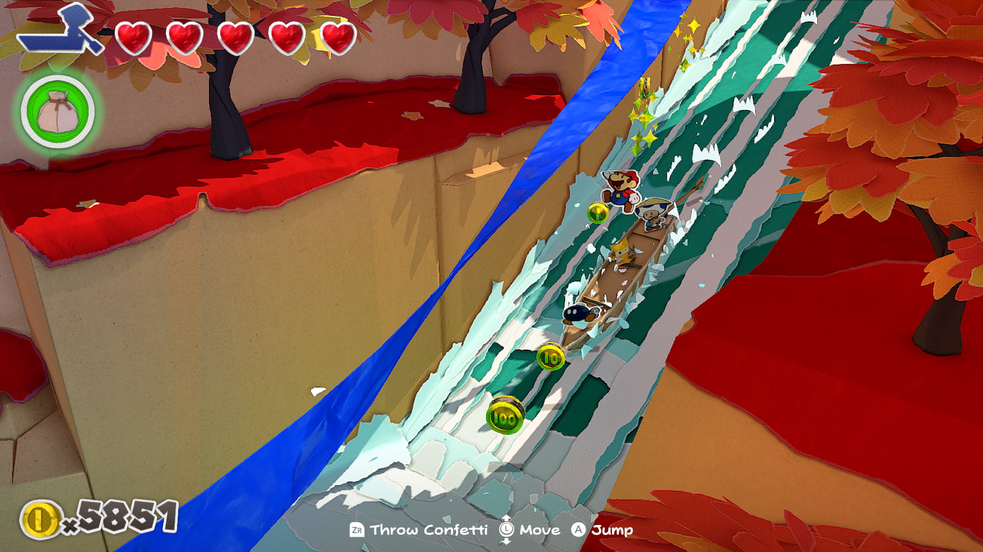 Mario riding down some rapids in the Eddy River