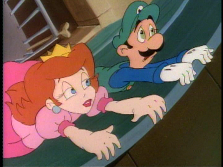 File:SMWTV Luigi and Princess About To Fall.png