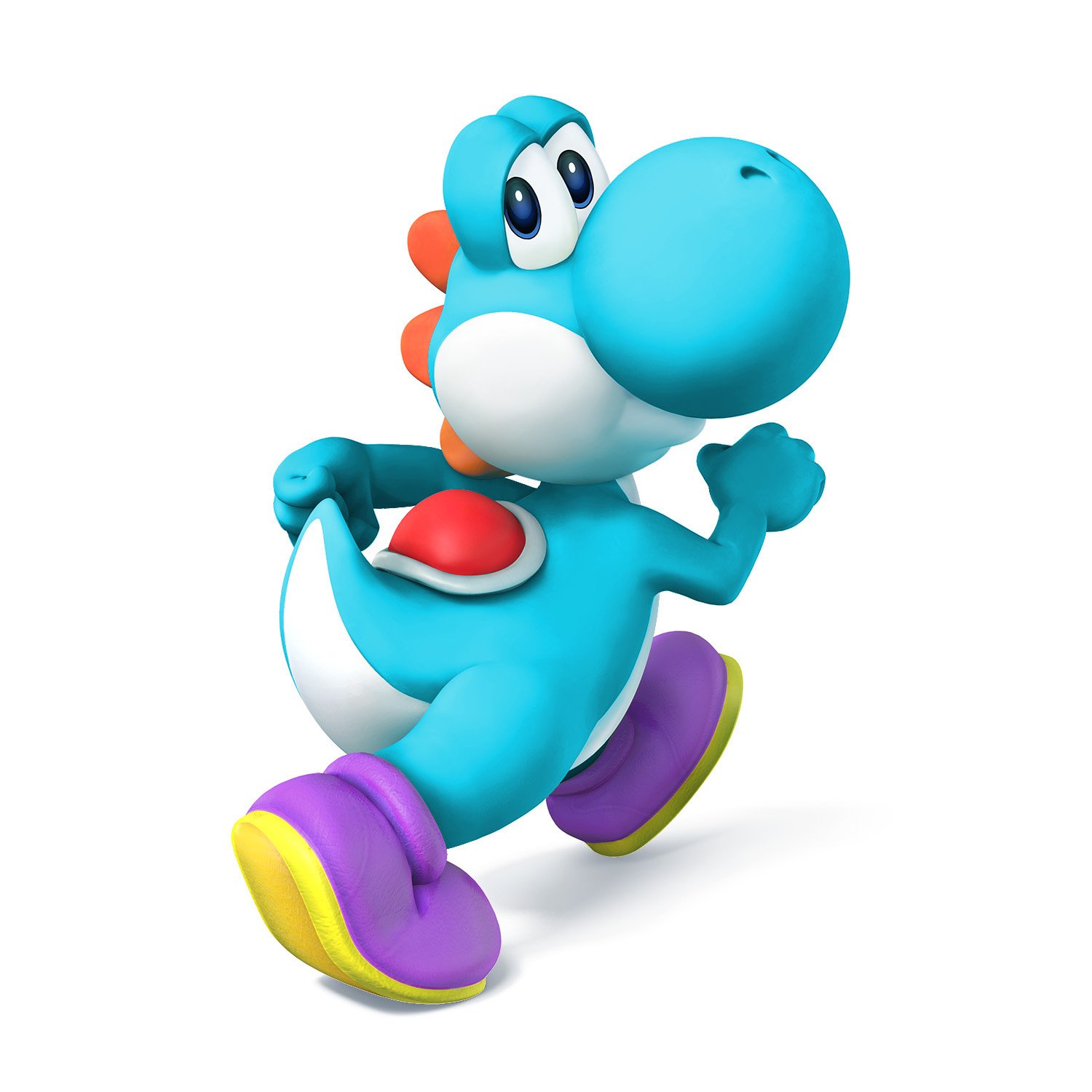 File:Yoshi SSB4 Artwork - Light Blue.jpg - Super Mario Wiki, the Mario ...