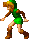 Sprite of Link from Donkey Kong Country 2 for Game Boy Advance