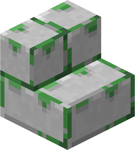 File:Minecraft Mario Mash-Up Mossy Stone Brick Stairs Render.png