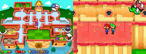 Location of the fourth beanhole in Princess Peach's Castle