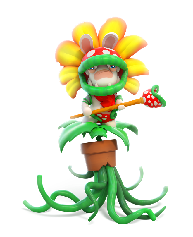 File:Pirabbid Plant - RabbidsKingdomBattle.png - Super Mario Wiki, the ...