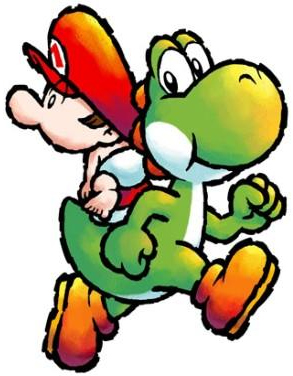 File:Yoshi and Baby Mario Artwork - Yoshi Touch & Go.png