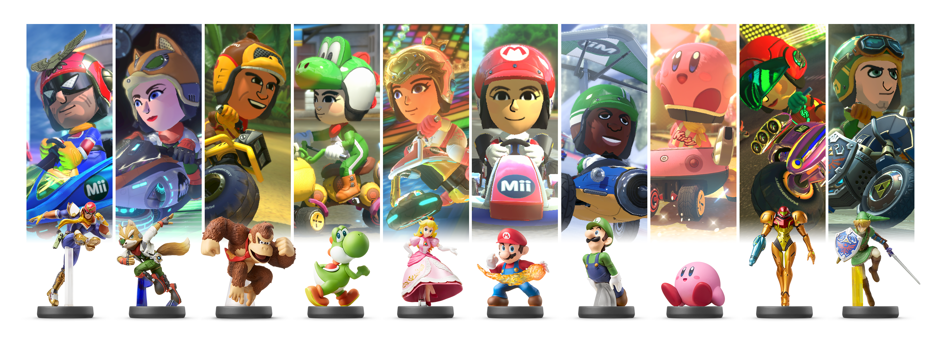 First wave of amiibo Mii racing suits.