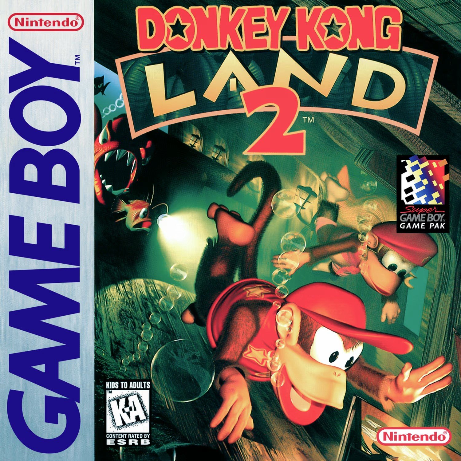 File:Donkey Kong Land 2 Box Art.jpg - Super Mario Wiki, the Mario ...