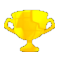Golden trophy