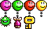 All Item Balloon colors and all what they carry (except Giant Eggs) in the game Yoshi's Island DS.