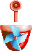 Sprite of a drop lift in Yoshi Topsy-Turvy