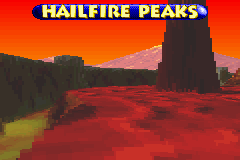 Screenshot of a track opening in the 2004 voxel engine build of Banjo-Pilot, for comparison with Diddy Kong Pilot's 2003 build