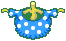 A blue spotted shirt, which is a result in Splart mini-game in Mario & Luigi: Superstar Saga.
