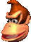 Donkey Kong's icon from Donkey Kong 64.