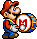 Mario with a bass drum